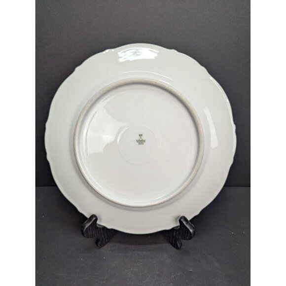 Mitterteich Pink Rose Scalloped Rim 10 1/2 Inch Replacement Dinner Plate - Picture 5 of 6